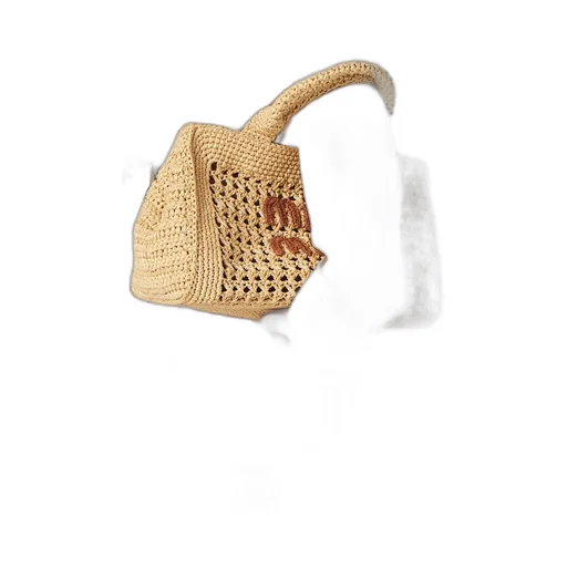 Miu Miu Crochet-Knitted Top Handle Bag