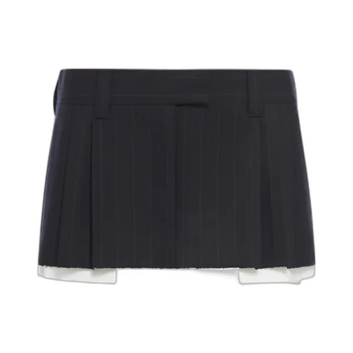 Miu Miu Striped Mini Skirt