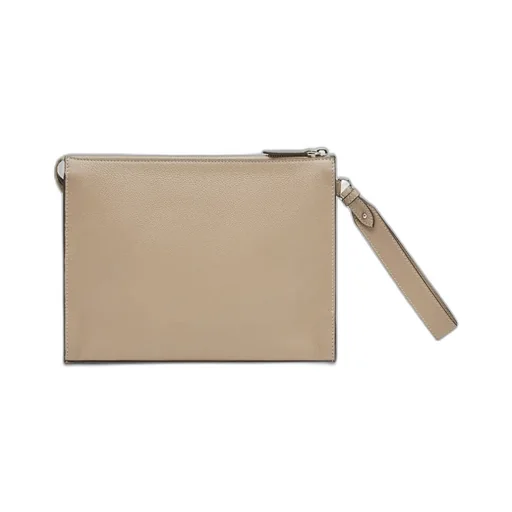Fendi Logo Embossed Zipped Pouch