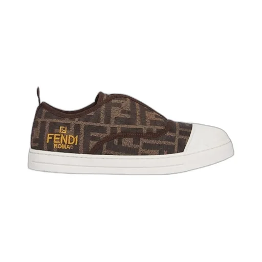 Fendi Kids Ff Motif Jacquard Sneakers