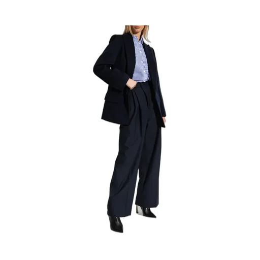 Victoria Beckham High Waist Pleated Trousers