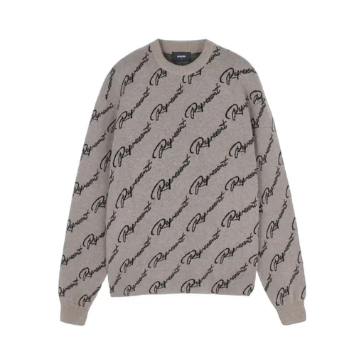 Long-Sleeved Jacquard Sweater With Round Neck