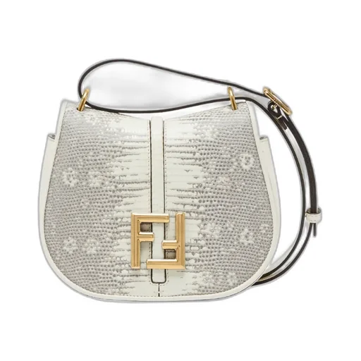Fendi Logo Plaque Embossed Crossbody Bag