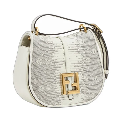 Fendi Logo Plaque Embossed Crossbody Bag