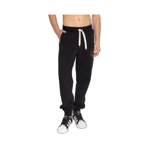 Rainbow Crayon Temple-Embroidery Track Pants
