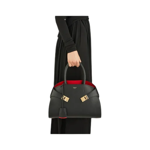 Salvatore Ferragamo Hug Logo Printed Tote Bag