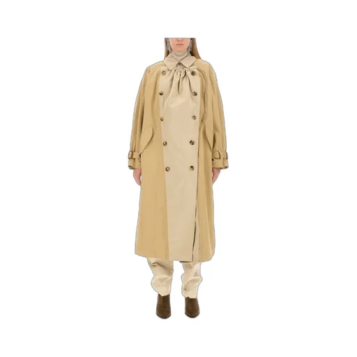 Isabel Marant Two-Toned Double-Breasted Trench Coat