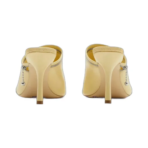 Burberry Peep Decorative-Zip Slip-On Sandals