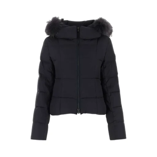 Long-Sleeved Zipper Down Jacket
