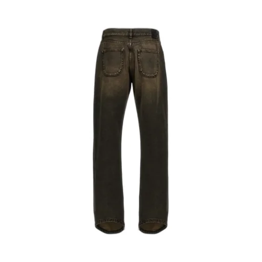 Off-White Relax Round Straight Leg Jeans