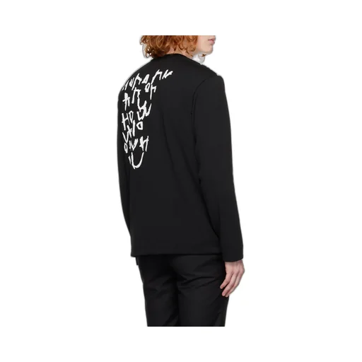Script-Print Long-Sleeved Jumper