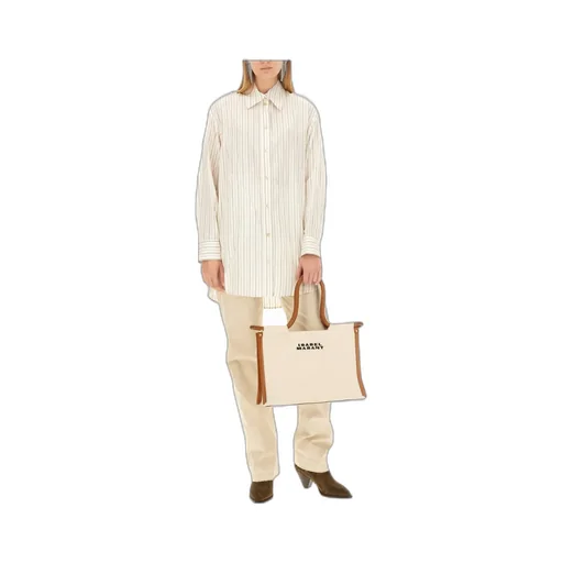 Isabel Marant Long Sleeved Striped Buttoned Shirt