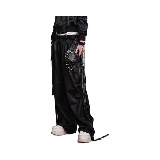 Strap-Detail Wool Cargo Trousers