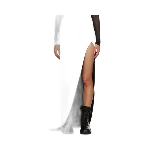Ann Demeulemeester Janita Asymmetrical Front Split Skirt