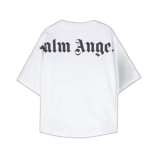 Palm Angels Kids Logo Printed Crewneck T-Shirt