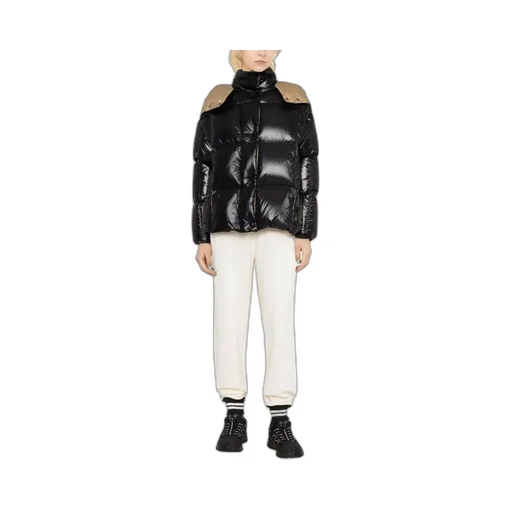 High-Collar Long-Sleeved Down Jacket