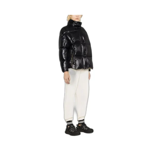 High-Collar Long-Sleeved Down Jacket