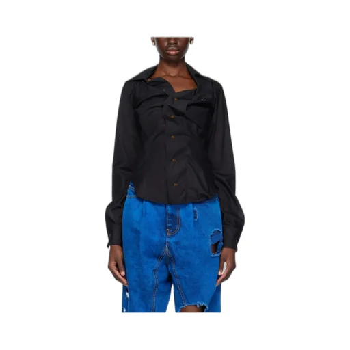 Vivienne Westwood Logo Embroidered Drunken Shirt