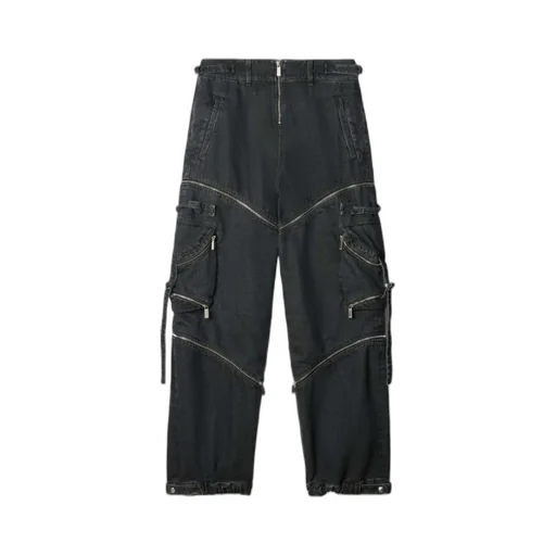 Off-White Zip Detailed Cargo Jeans
