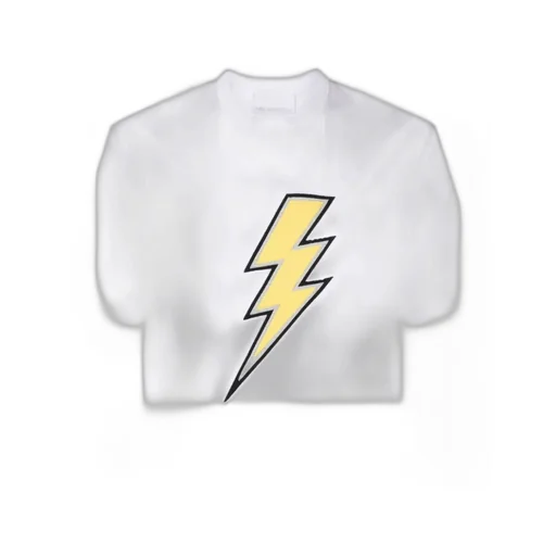 Thunderbolt-Embroidered Cotton T-Shirt