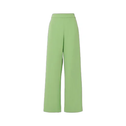 High-Rise Zipper Casual Pants