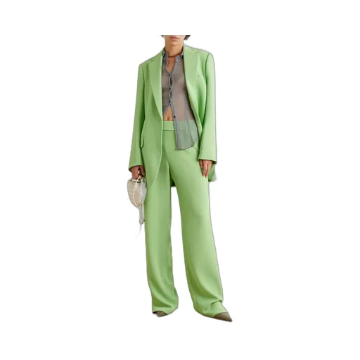 High-Rise Zipper Casual Pants