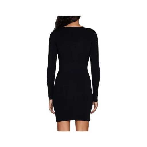 V-Neck Ribbed Minidress