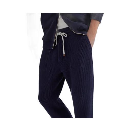 Ribbed Drawstring Track Pants