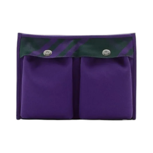Burberry Check-Pattern Zipped Clutch Bag