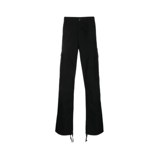 Mid-Rise Cotton Trousers