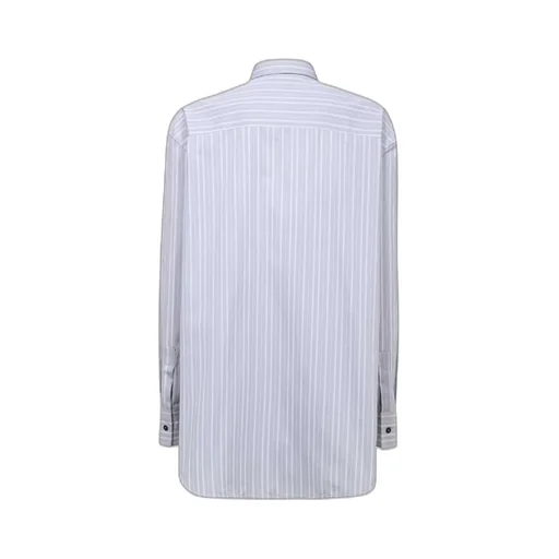Off-White Striped Long-Sleeved Shirt