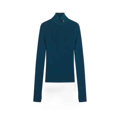 Roll-Neck Ribbed-Knit Jumper