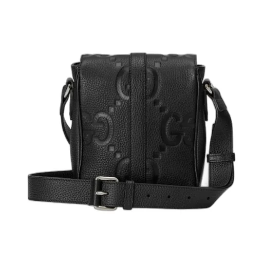 Guccin Small Jumbo Gg Foldover Top Messenger Bag