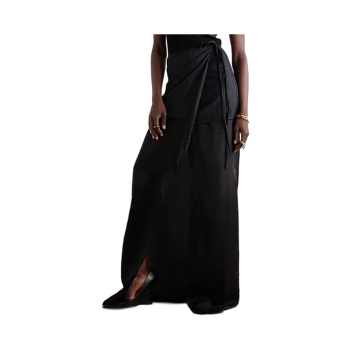 Layered Pinstripe Skirt