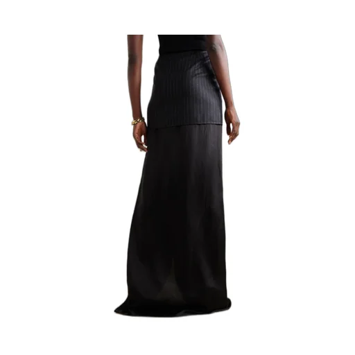 Layered Pinstripe Skirt