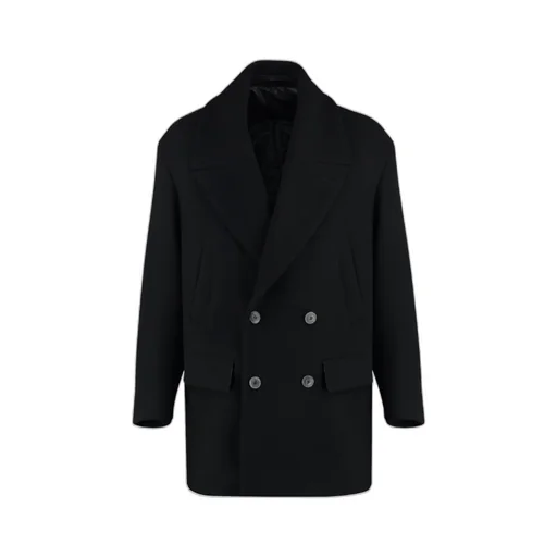 Giorgio Armani Double-Breasted Peacoat
