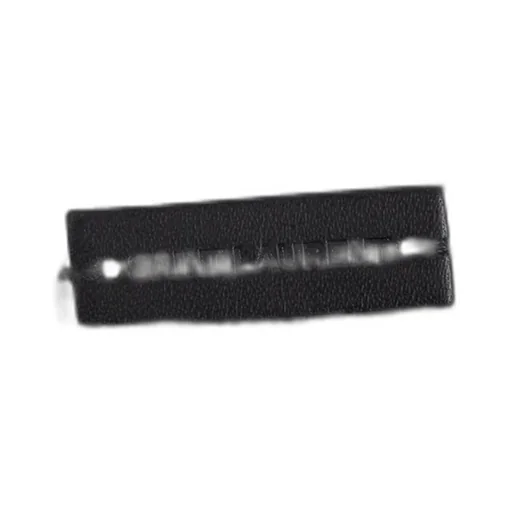 Saint Laurent Logo Patch Ribbed Knit Gloves