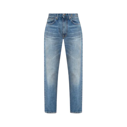 Mid-Rise Straight-Leg Jeans