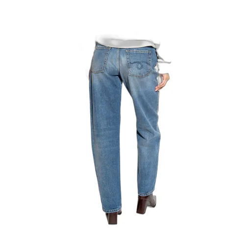 Mid-Rise Straight-Leg Jeans
