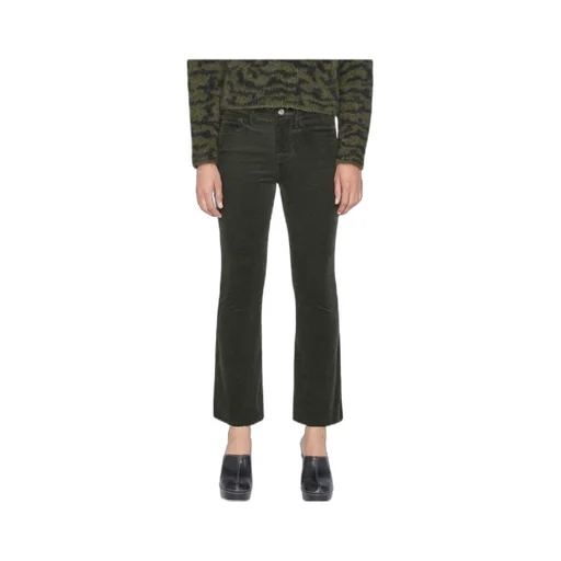 Frame Le Crop Mid-Rise Cropped Trousers