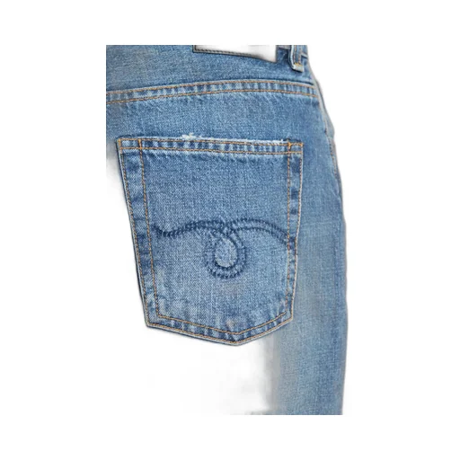 Mid-Rise Straight-Leg Jeans
