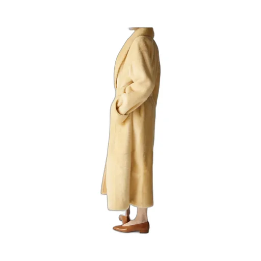 Long-Sleeved Lapel Coat