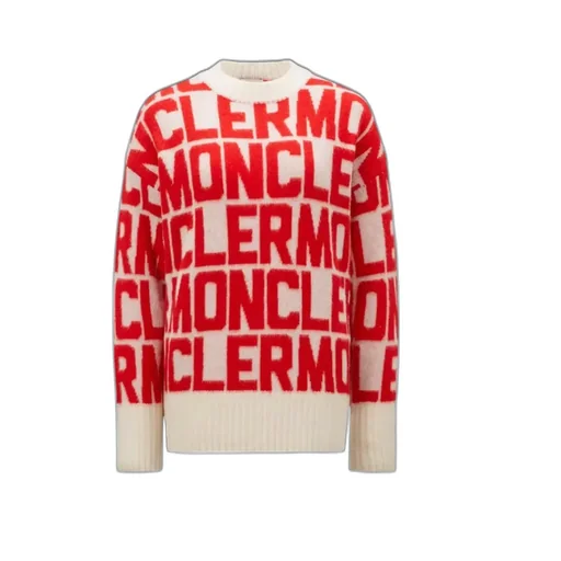 Moncler All-Over Logo Intarsia Knit Sweater