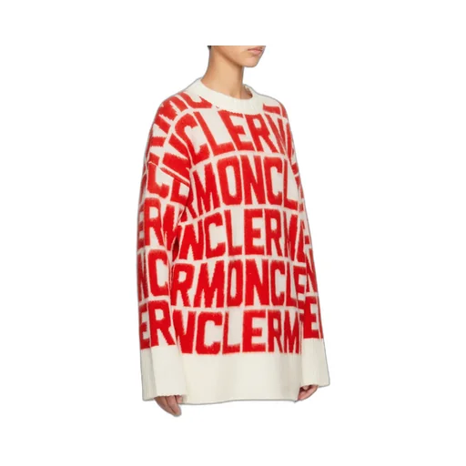 Moncler All-Over Logo Intarsia Knit Sweater