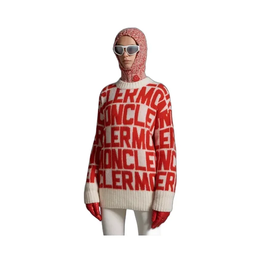 Moncler All-Over Logo Intarsia Knit Sweater