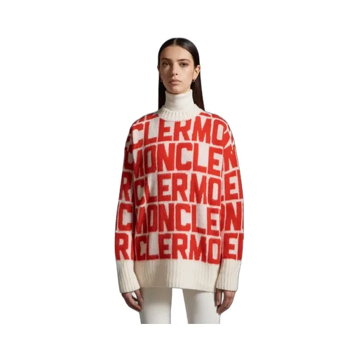 Moncler All-Over Logo Intarsia Knit Sweater