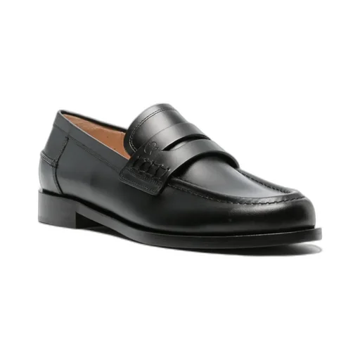 Gianvito Rossi Round Toe Slip-On Loafers