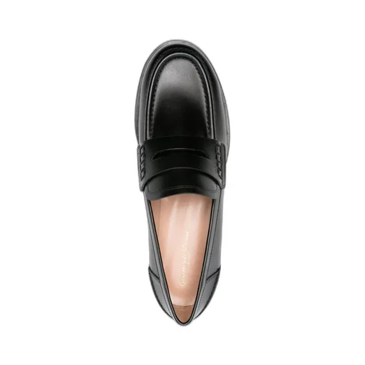Gianvito Rossi Round Toe Slip-On Loafers