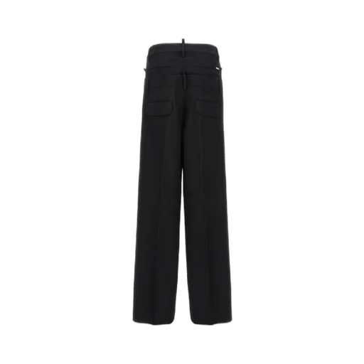 Dsquared2 Logo Detailed Wide-Leg Trousers