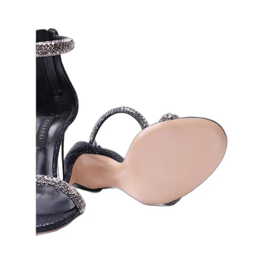 Scarlet 110Mm Glitter Leather Sandals